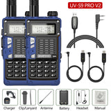 2PCS BaoFeng UV-S9 Pro V2 Walkie Talkie 10KM