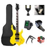 IRIN 24 Frets Electric Guitar Maple Neck Flame