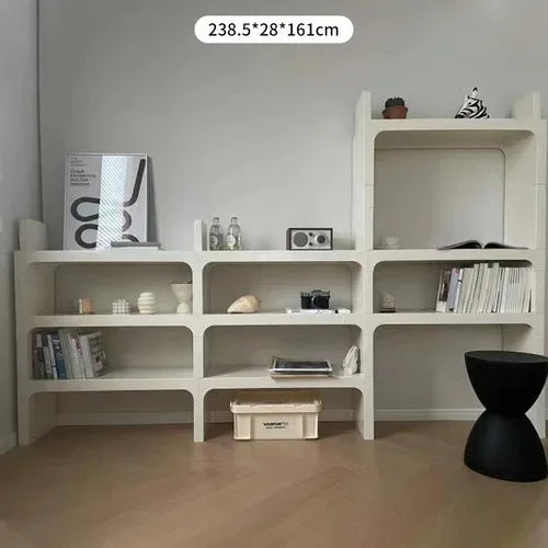 White Modern Bookshelf Bedroom Minimalist Items Unique Office