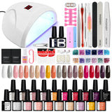 PHOENIXY Gel Nail Polish Set with 36W Nail