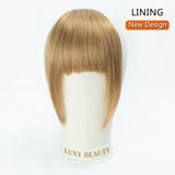 Human Hair Bangs 3 Clips 3D Blunt Cut