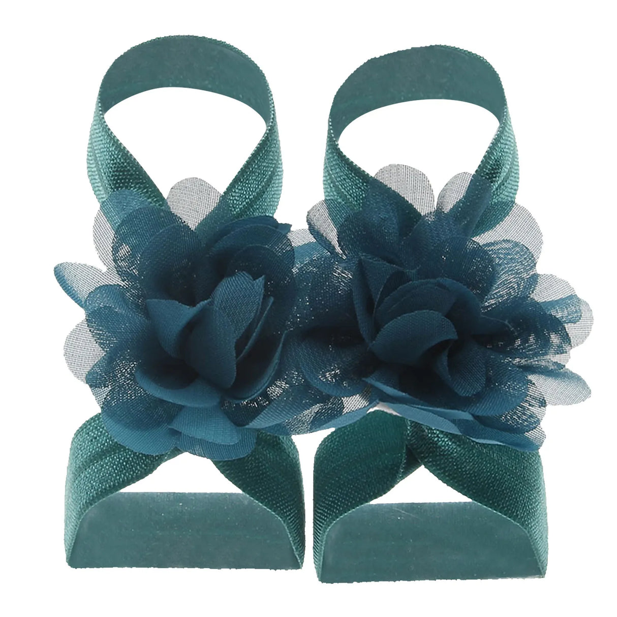Cute Flower Chiffon Baby Sandals Soft Breathable Solid