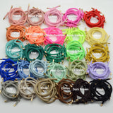 30PCS 5mm Twilled Cords Knotted Elastic Hair Bands