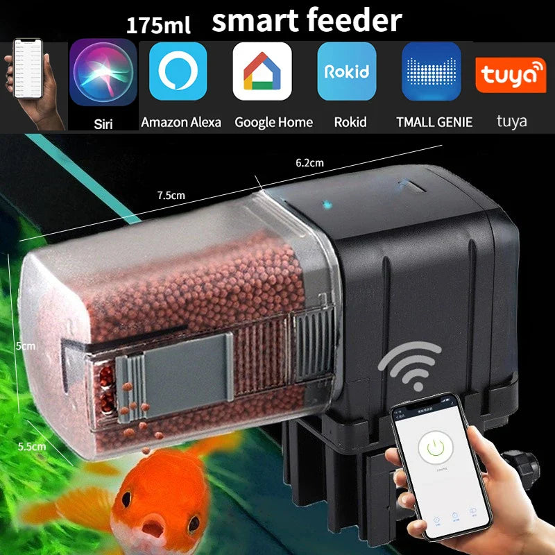 Automatic Aquarium Fish Tank Feeder Timing/Wifi Wireless Smart