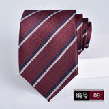 ties for men 2024 Luxury Wine Red Groom