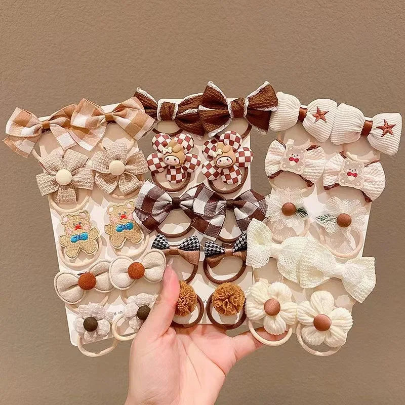 10Pcs Baby Hair Bands for Girls Cute Cartoon
