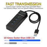 4 Ports 2.0 3.0 USB HUB Splitter High