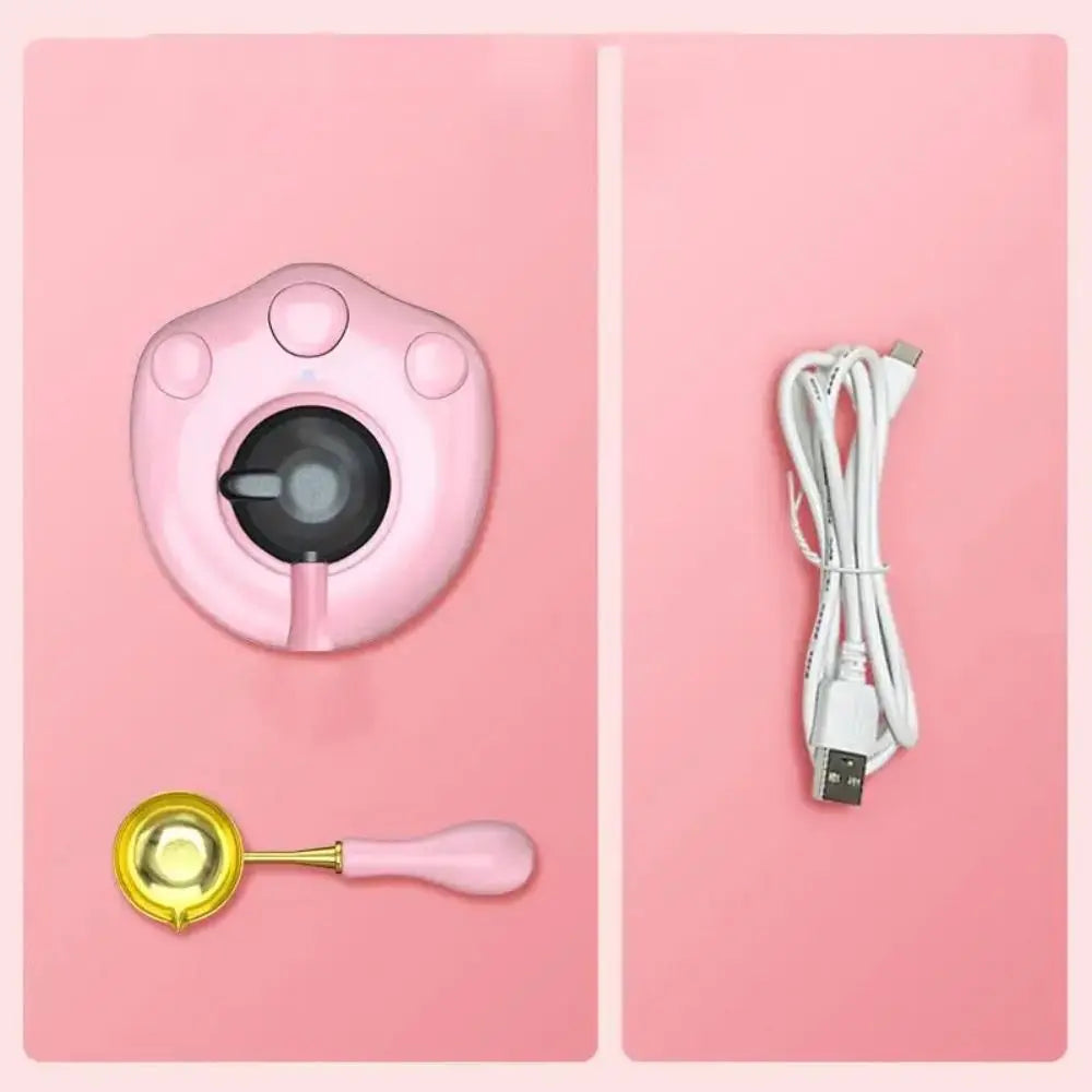 Electric Sealing Wax Furnace Cat Paw with Wood