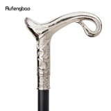 White Luxury Curve Line Type Walking Stick with