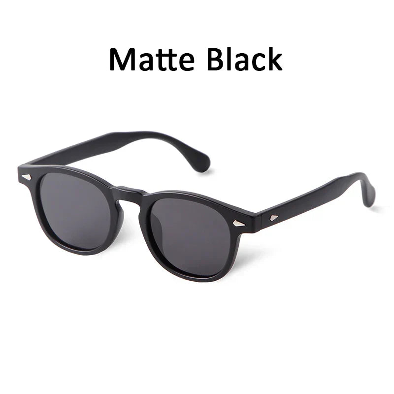 Retro Square Polarized Sunglasses Men Fashion Rivets Driving