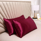 2pcs Silk Pillowcase Children's Winter Anti-static Soft Pillow