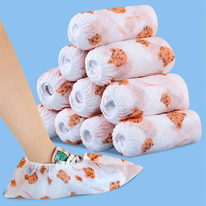 50pcs Disposable Shoe Cover Dustproof Nonslip Dhoe Cover