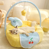 Sleeping Removable and Washable Winter Warm Semi-enclosed Dog