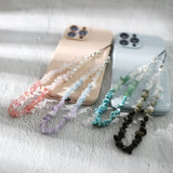 Natural Stone Mobile Phone Lanyard Handwoven Beads Mobile
