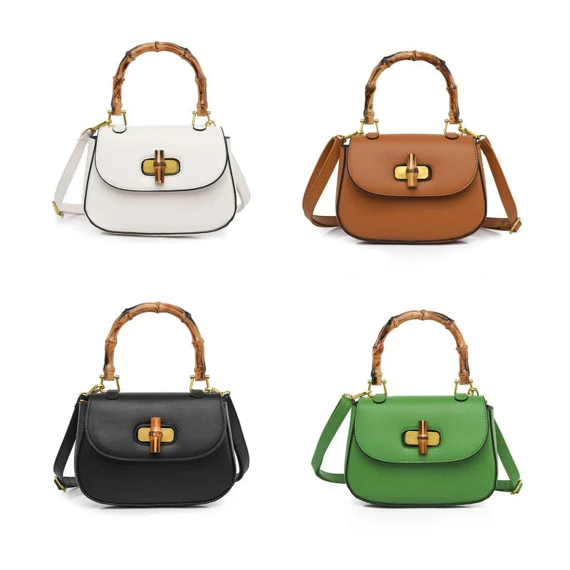 Fashion Bamboo Handle Handbags Designer Women Shoulder Bags