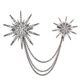 Fashion Star Alloy Rhinestones Women's Snowflake Large Brooch