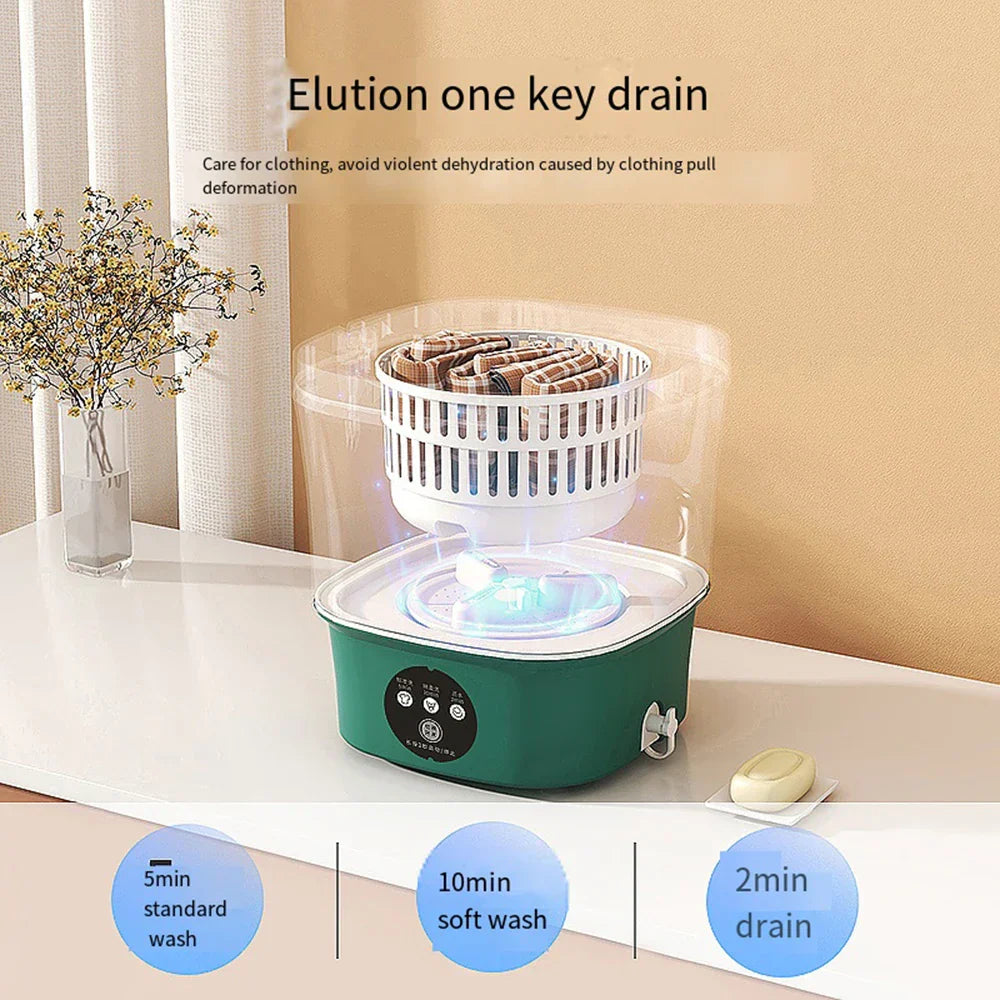 9L Tourist Portable Mini Washing Machine with Dryer