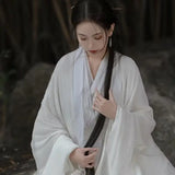 White Hanfu Dress Women Ancient Chinese Hanfu Female