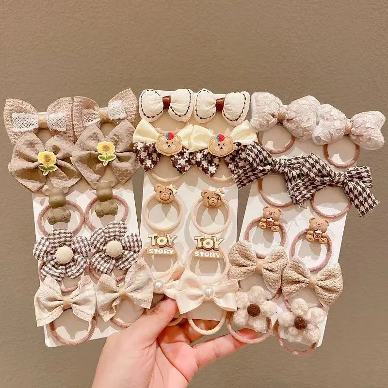 10Pcs Baby Hair Bands for Girls Cute Cartoon