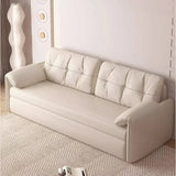 Metal Double Living Room Sofas Foldable Cream Theater