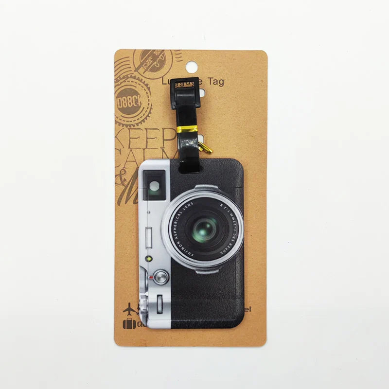 Tape Camera Luggage Label Men Travel Luggage Tag