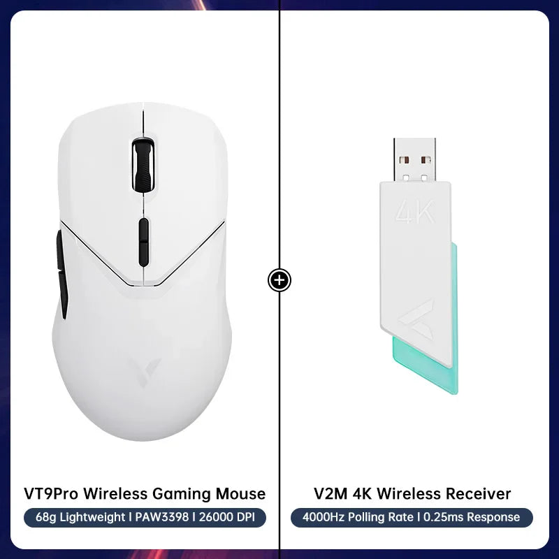 Rapoo VT9PRO Wireless Gaming Mouse Esports Grade 68g