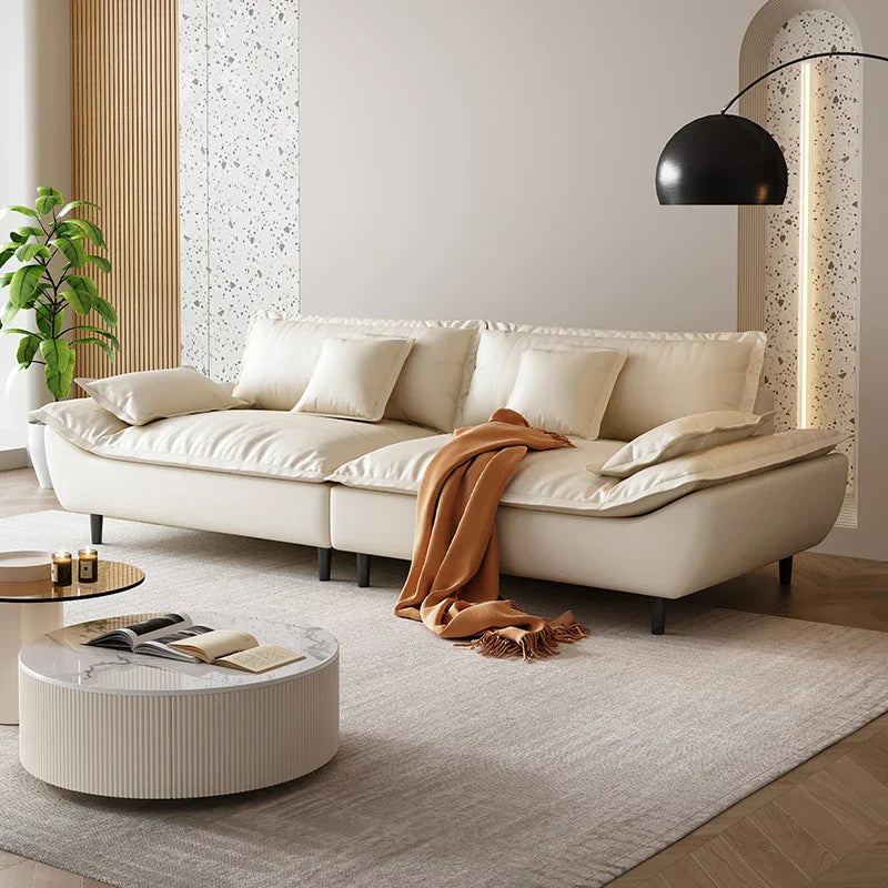 Cream Theater Nordic Living Room Sofas Upholstered Theater