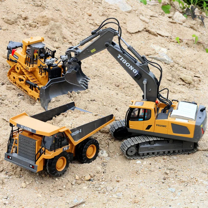 Children 2.4G Remote Control Excavator RC Model Car