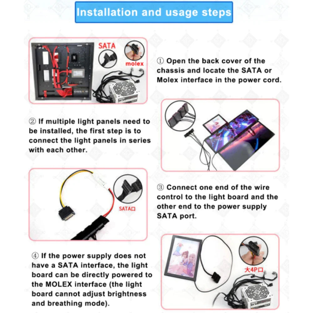 8K Ultra Clear Chassis Color Panel PC Case