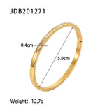 Youthway 18k Gold Stainless Steel Bangles Winter Stacking