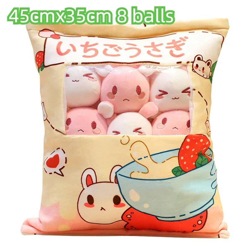 Cartoon Ramen Puff Cookie Bag Bubble Tea Plush