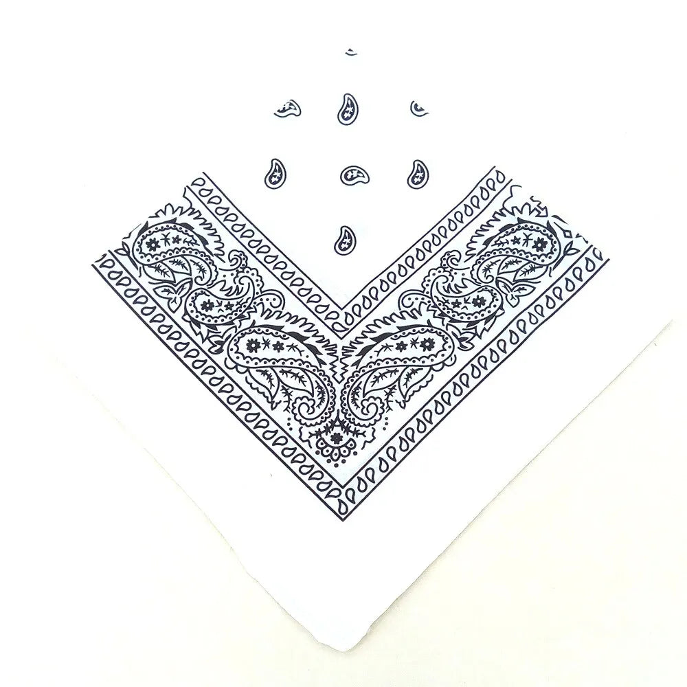Fashion Bandana Kerchief Head Square Scarves Print Handkerchief