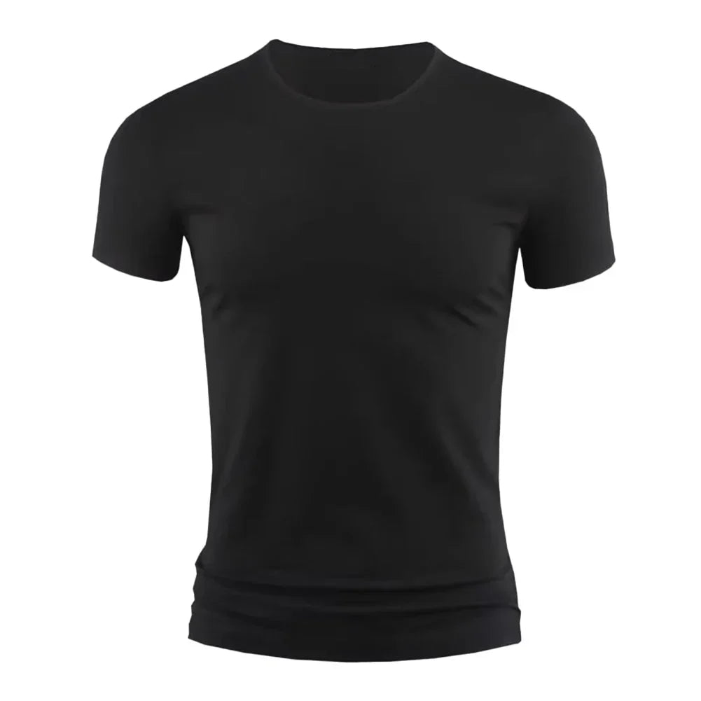 Men's Basic T-shirt Solid Color Short Sleeve Tee