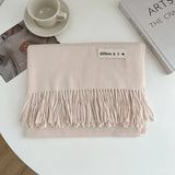 Luxury Brand Wool Scarf For Women Men Solid