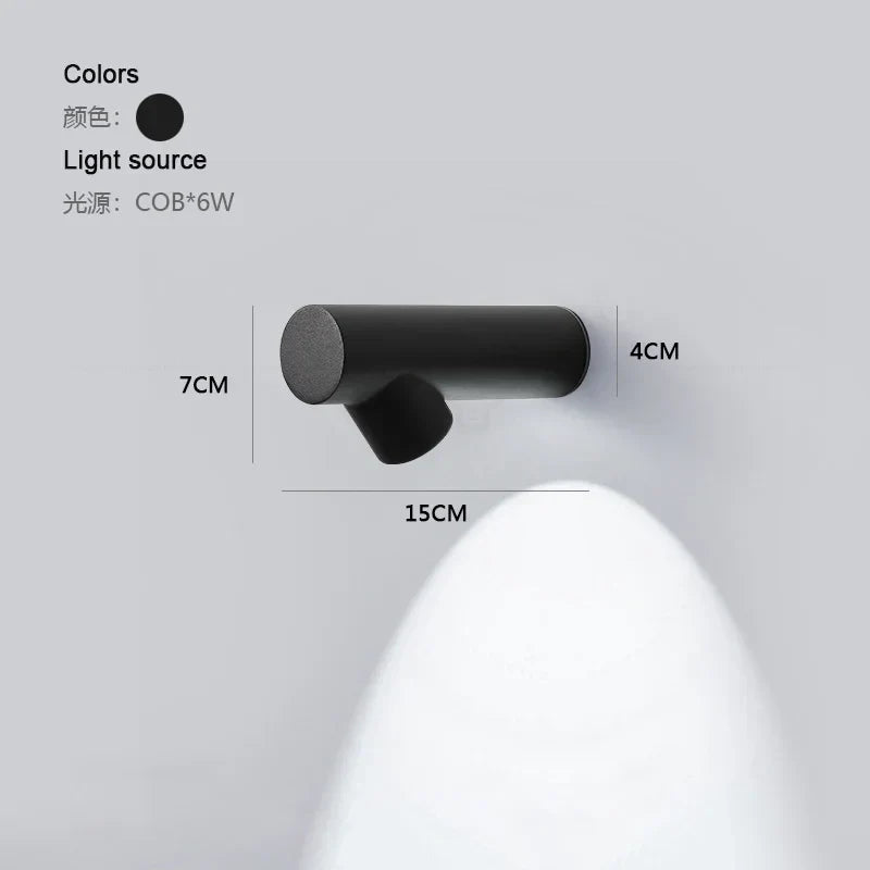 6W COB Waterproof AC85265V Surface Mounted LED Wall