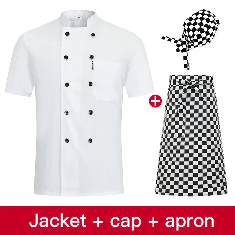 3 colors high quality Double breasted Chef uniform