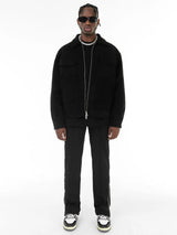Vintage High Street Suede Material Crock Jacket With
