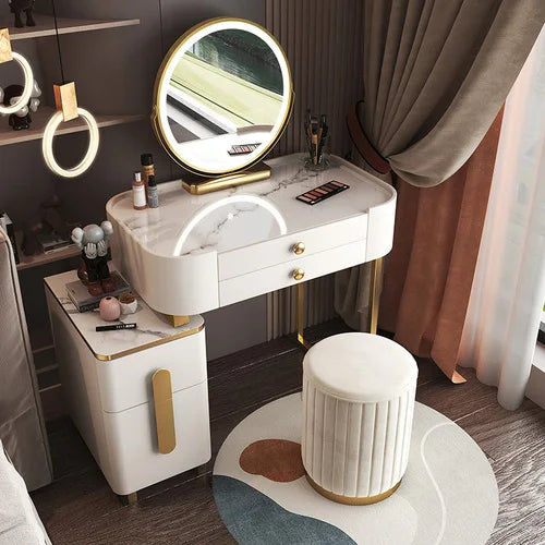 Classic Dressing Table Modern Organizers Mirror Vanity Storage