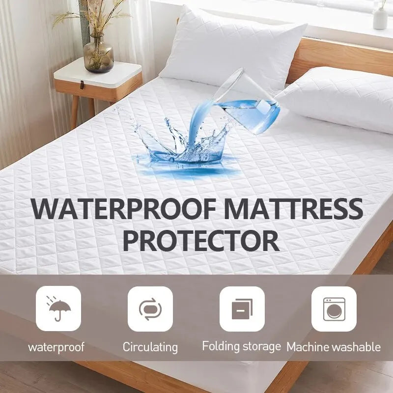 Waterproof Mattress Protector, Fitted Sheet Waterproof Mattress Cover,