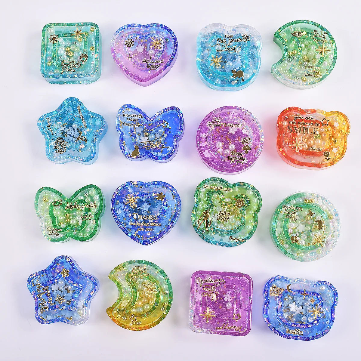 Silicone Quicksand Mold Heart Butterfly Shaped Epoxy Resin
