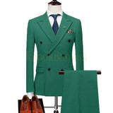 Mens Double Breasted Suits Terno Masculino Slim Fit
