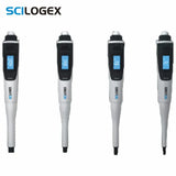 SCILOGEX DPette Electronic Pipette 0.5-10ul/5-50ul/30-300ul/100-1000ul Laboratory Micropipette Lab