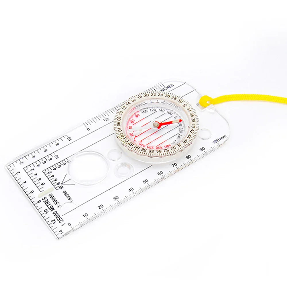 Drawing Scale Compass Navigation Map Reading Ruler Outdoor