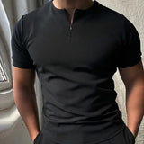 Summer new men's casual short-sleeved Polo shirt office