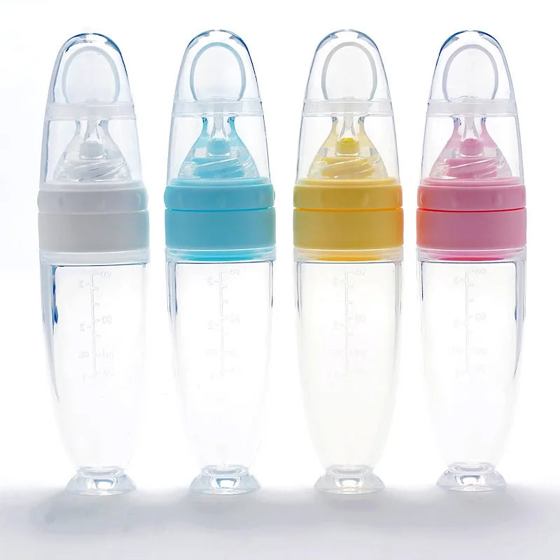 Baby Spoon Bottle Feeder Dropper Silicone Spoons for