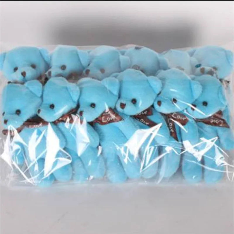 12Pcs/Lot Soft Stuffed Bear Plush Toys Mini Teddy