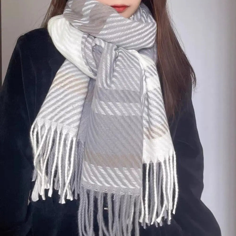 2023 Plaid Wrap Scarve New Vintage Versatile Foulard