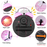 Pink Unicorn Children's Alarm Clock Cartoon Desktop for