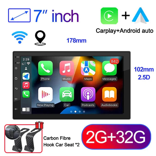 7"9"10" Android 13 Car Radio Androidauto Carplay 2