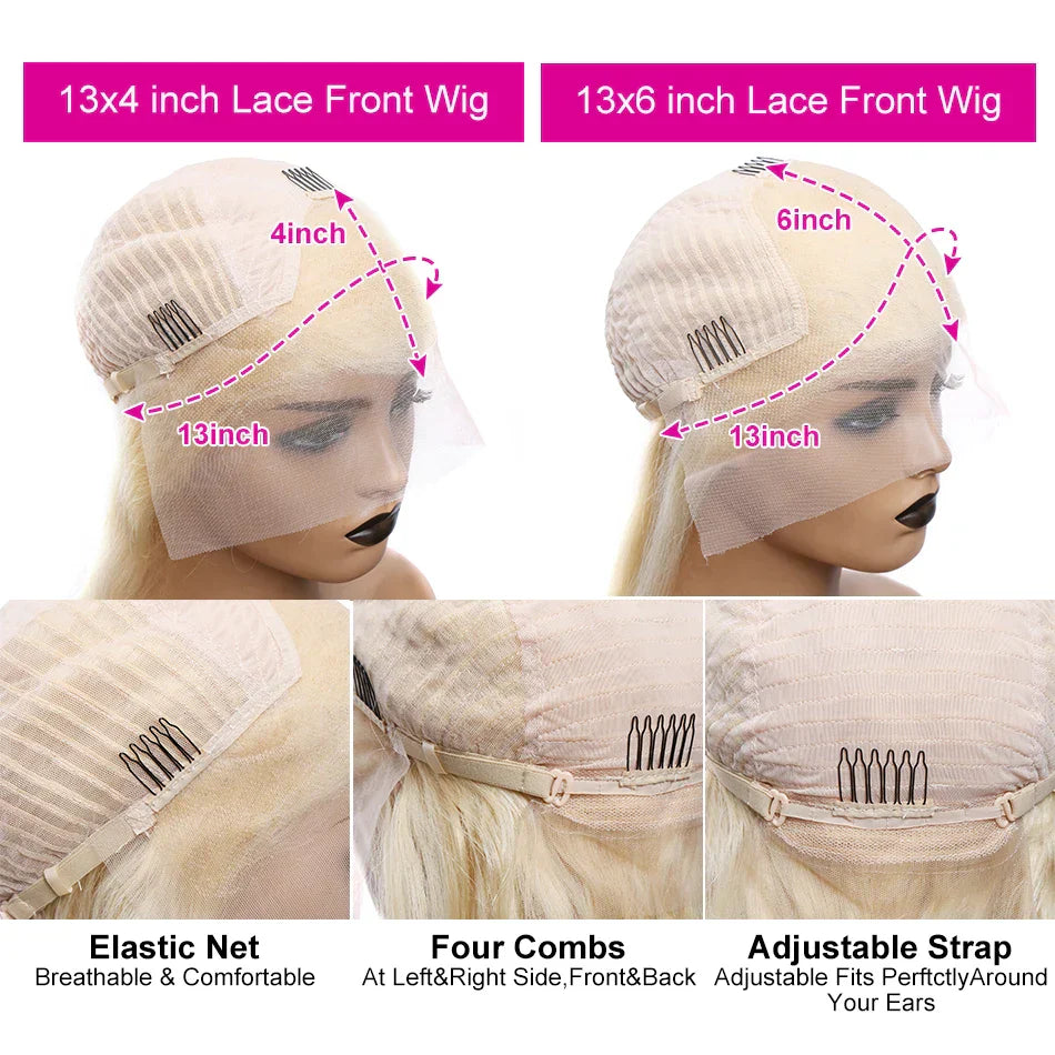 Luvin Blonde 613 HD Transparent 13x6 Lace Front